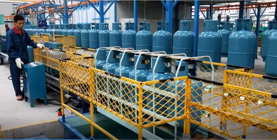 Máquina de testes de vazamento de ar do cilindro de gás GLP, equipamento de testes do tanque do cilindro